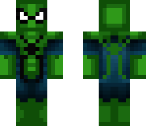 green spider man suit