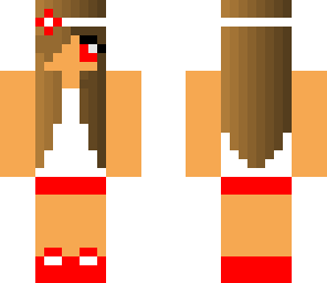 red hippie girl