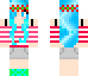 flower aqua girl