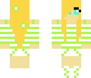 green and white blondie