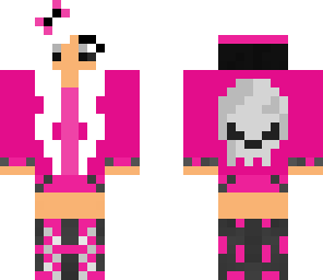 pink skull girl