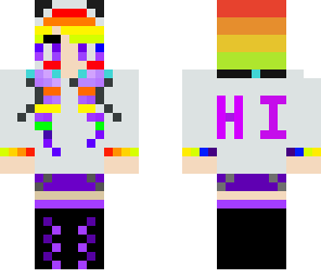 rainbow girl