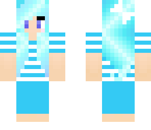 summer blue girl