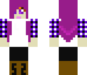 purple hair girl