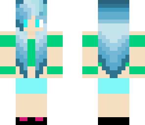 shades blue hair girl