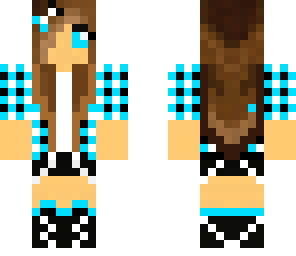 blue teen girl
