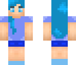 blue girl