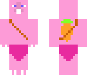pink bunny with a purple tutu