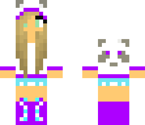 purple panda girl