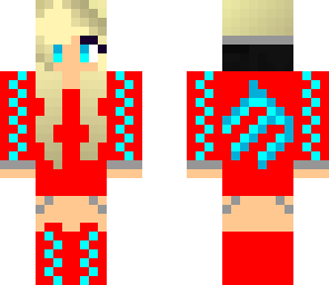red girl with monster sign