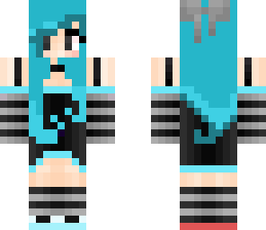 light blue emo girl