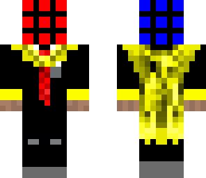 floating rubix cube head