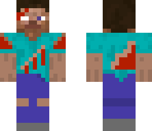 steve transforming into herobrine