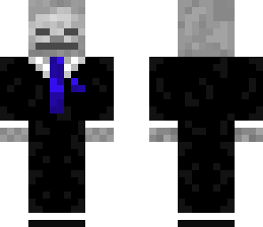 skeleton in a suit