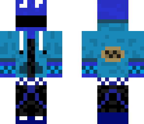 cookie monster with jacket