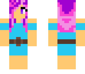 pink haired girl