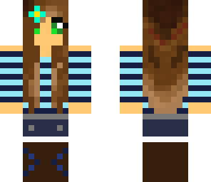 cute brunette-blue