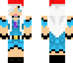 snowe in a santa hat