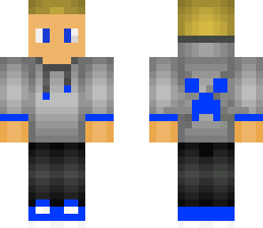 blonde boy in blue jumper