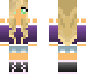 purple summer girl