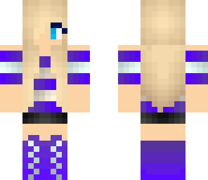 cute purple girl