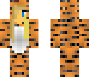 blonde tiger girl onsie