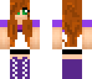 girl in white and purple