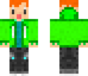 green sweatshirt