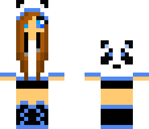 panda blue girl