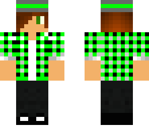 green shirt and hat