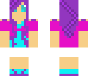 purple pink and blue