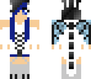 blue haired dragongirl