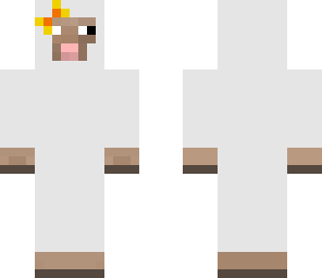 sheep with a bow
