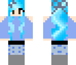 blue girl