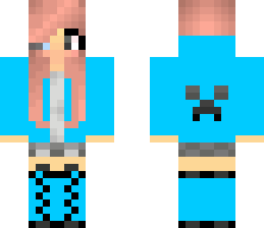 blue gamer girl