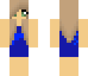 blue dress girl