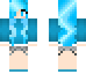 just a blue girl skin