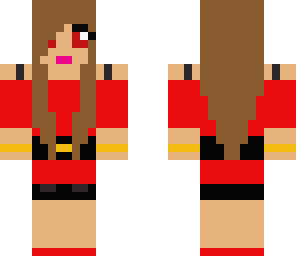 waist high one-piece red- teiamon
