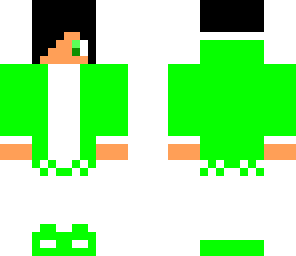 teen boy with white and green