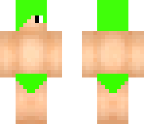 green swimming guy