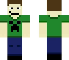 new green creeper shirt guy