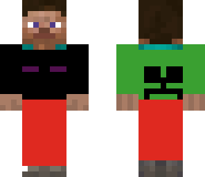 steve enderman creeper