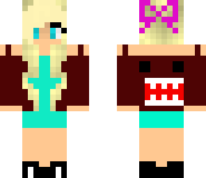 cute girl with domo jacket