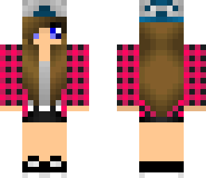 pink skater girl