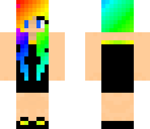 pretty rainbow hair