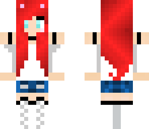 cute red haired wolf girl