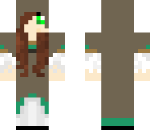 updated hoodie girl 2 with green eyes