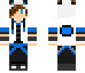 blue panda man
