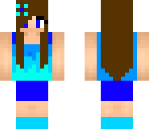 cute blue girl