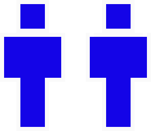 the blue man